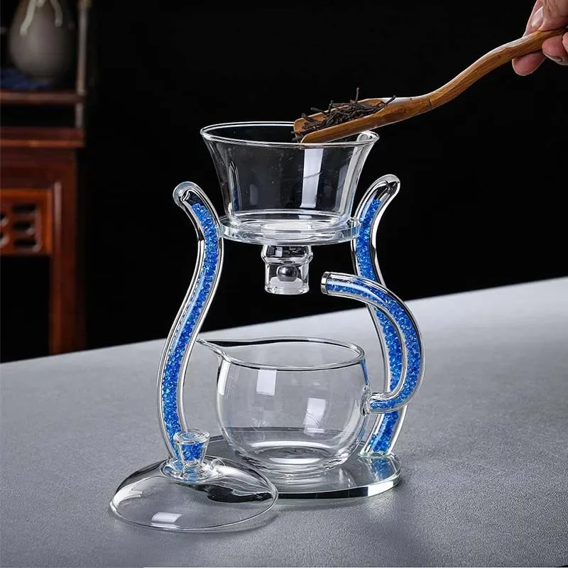 Glass Automatic Lazy Tea Set   - огляд і ціна Nettle Leaf Tea